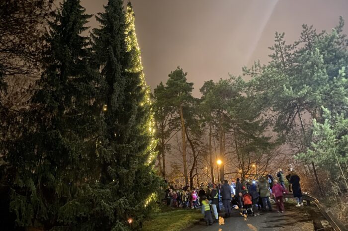 Julegrantenning på Høvik